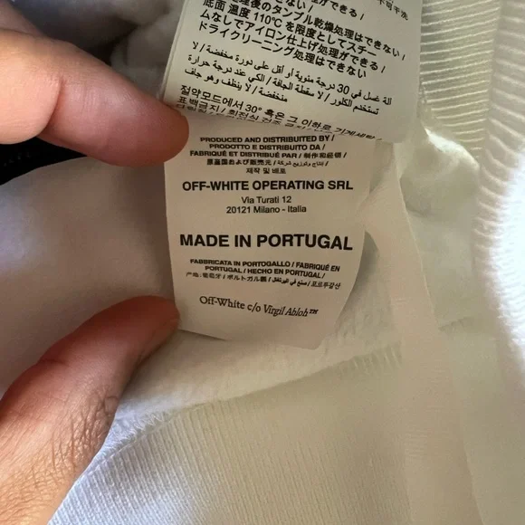 OFF-WHITE Diagonal Helvetica Oversized Hoodie White/Black
